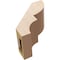 Ekena Millwork 5-inch W x 8-inch D x 8-inch H Ridgewood Rough Cedar Woodgrain TimberThane Knee Brace, Primed BRCUR05X08X08RIDRCPR - alternate 6